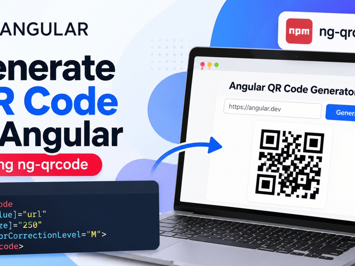 How to Generate a QR Code in Angular Using&nbsp;ng-qrcode